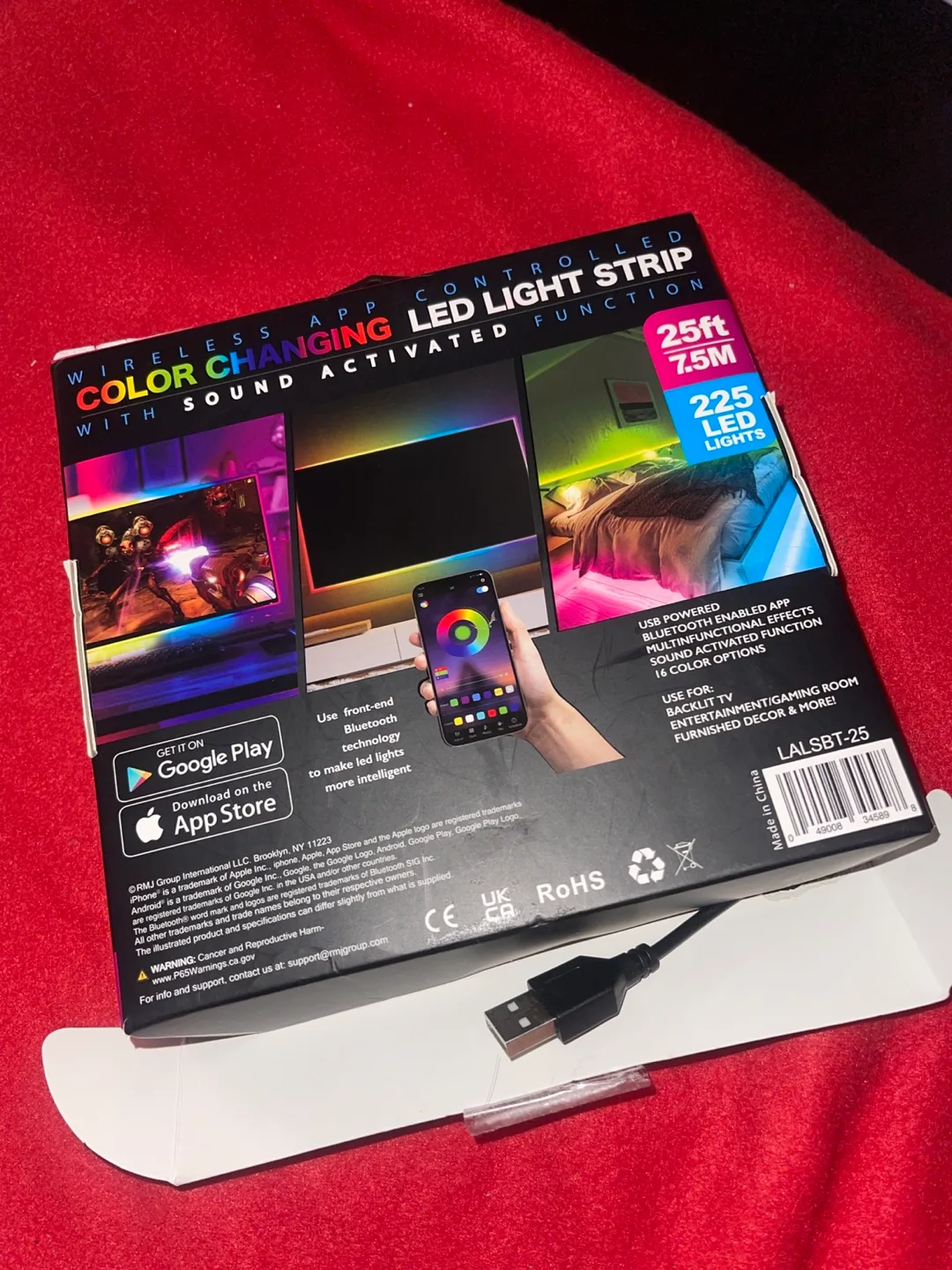 25ft Wireless APP Controlled LED Light Strip image indicator(3)