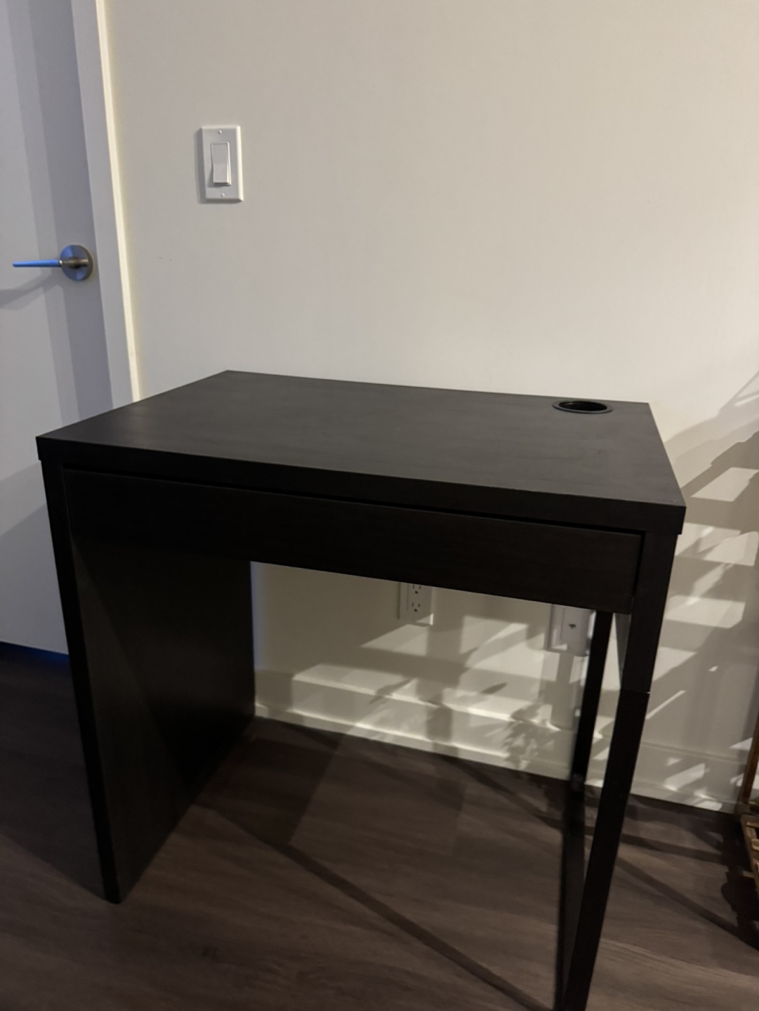 Black Desk with Drawer