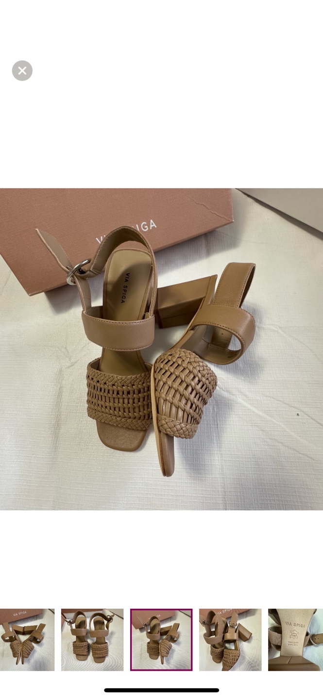 Via Spiga Woven Block Heel Sandals - photo 4