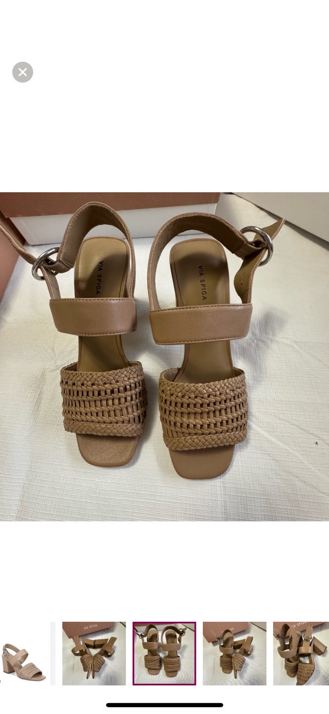 Via Spiga Woven Block Heel Sandals - photo 3