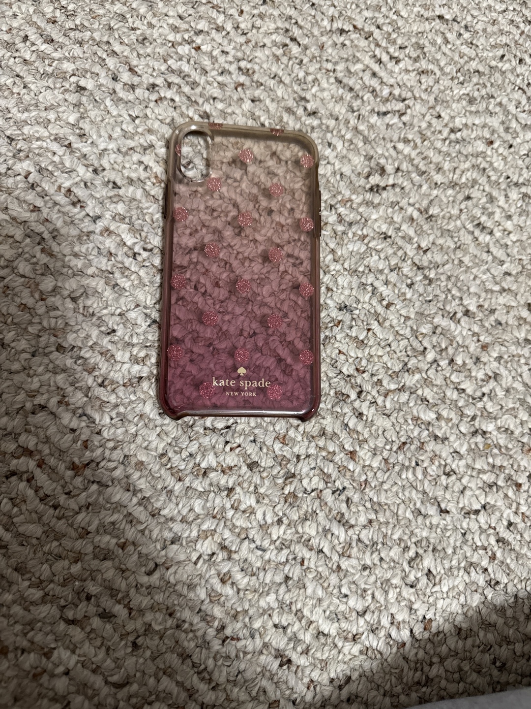 Kate Spade iPhone X/Xs Case - Rose Gold Glitter