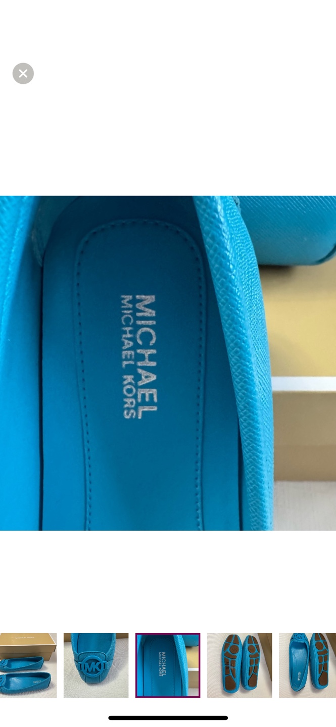 Michael Kors Blue Leather Loafers - photo 4