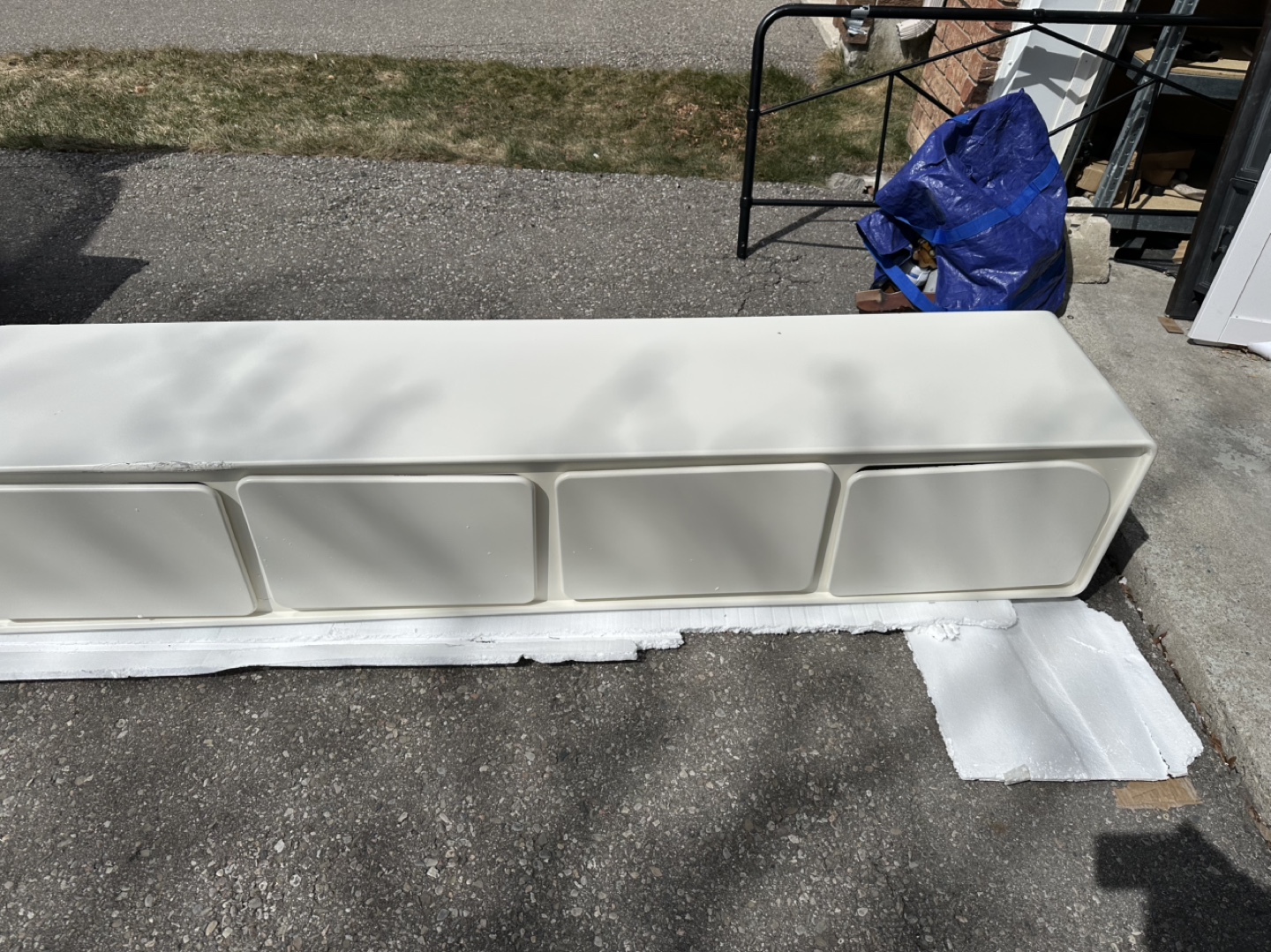 Latitude Run® 78.7" Modern Storage TV Stand - Beige - photo 4