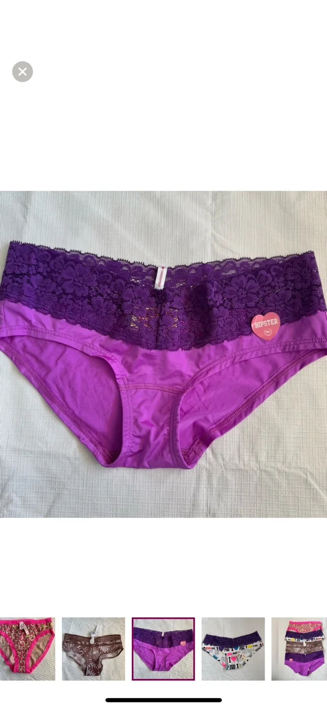 Five Pairs of Victoria's Secret PINK Hipster Underwear image indicator(2)