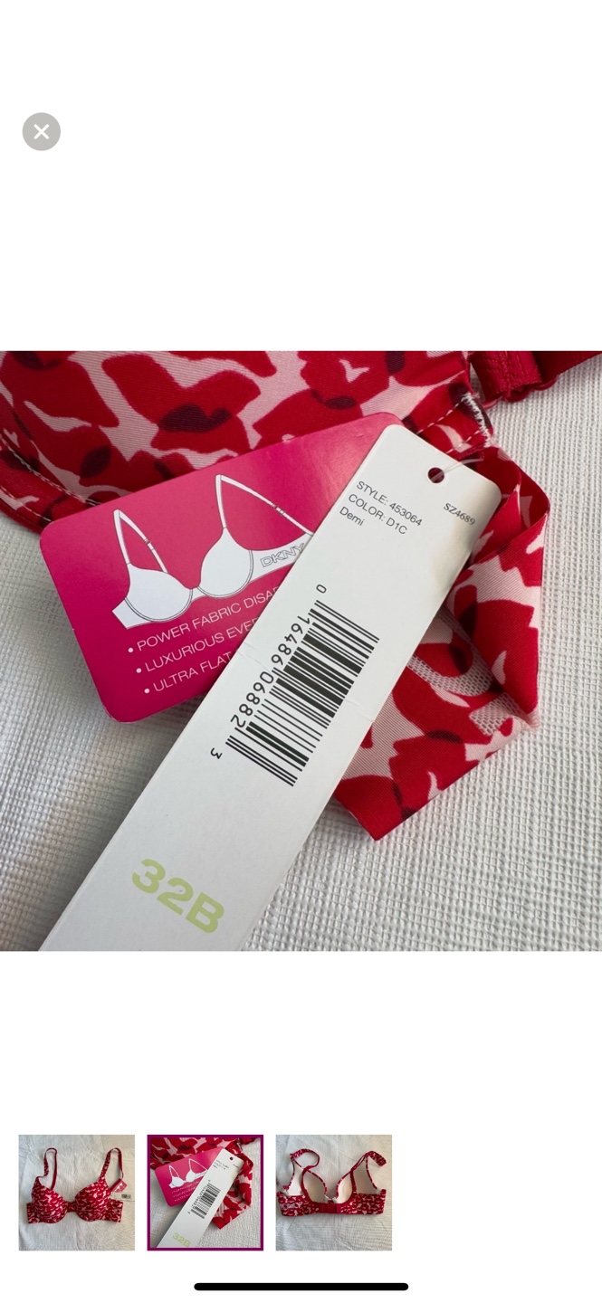 Natori Women's 32B Red Kiss Print Demi Bra - photo 2