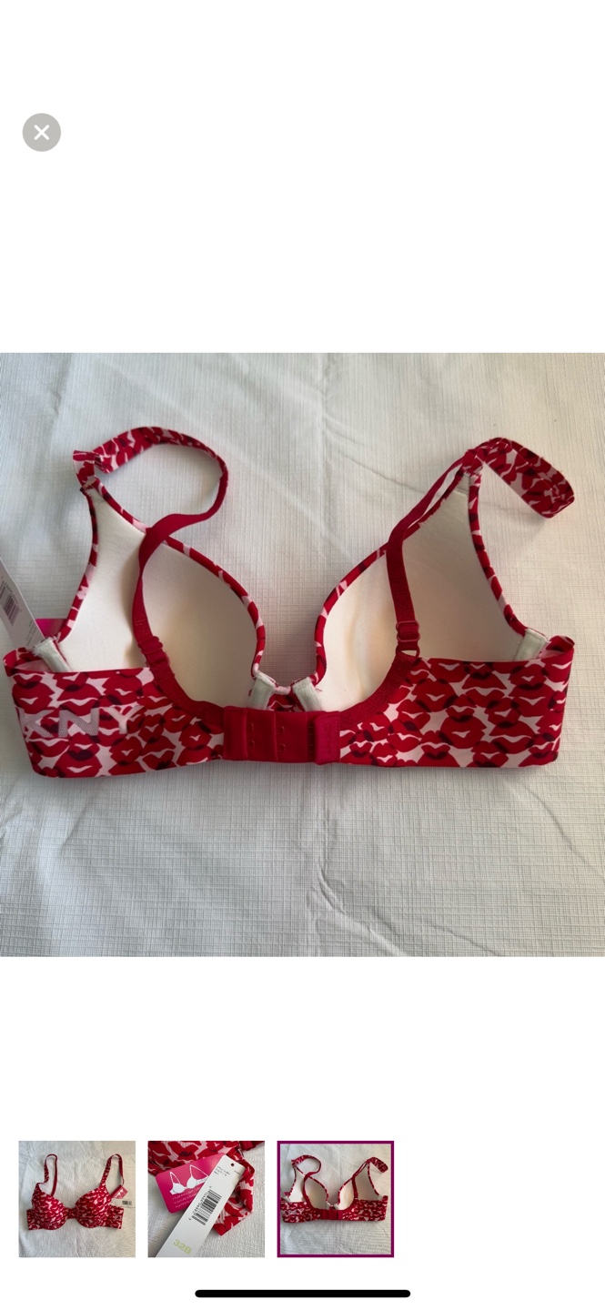 Natori Women's 32B Red Kiss Print Demi Bra - photo 3