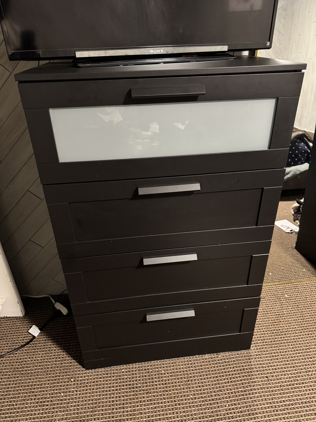 IKEA BRIMNES 4-drawer chest, Black - photo 5