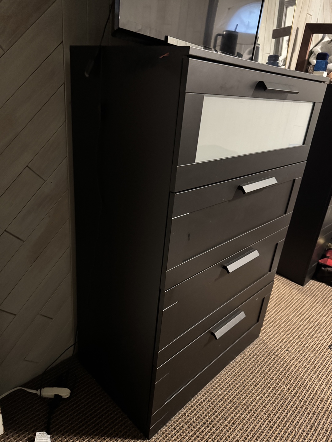IKEA BRIMNES 4-drawer chest, Black - photo 2