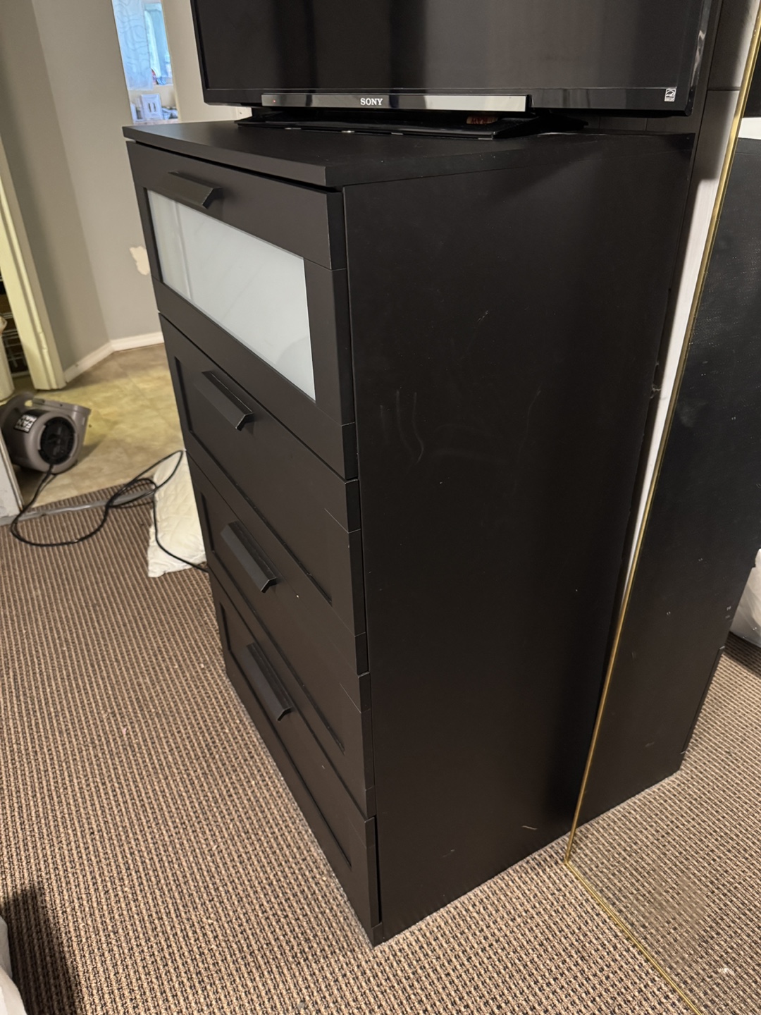 IKEA BRIMNES 4-drawer chest, Black - photo 3