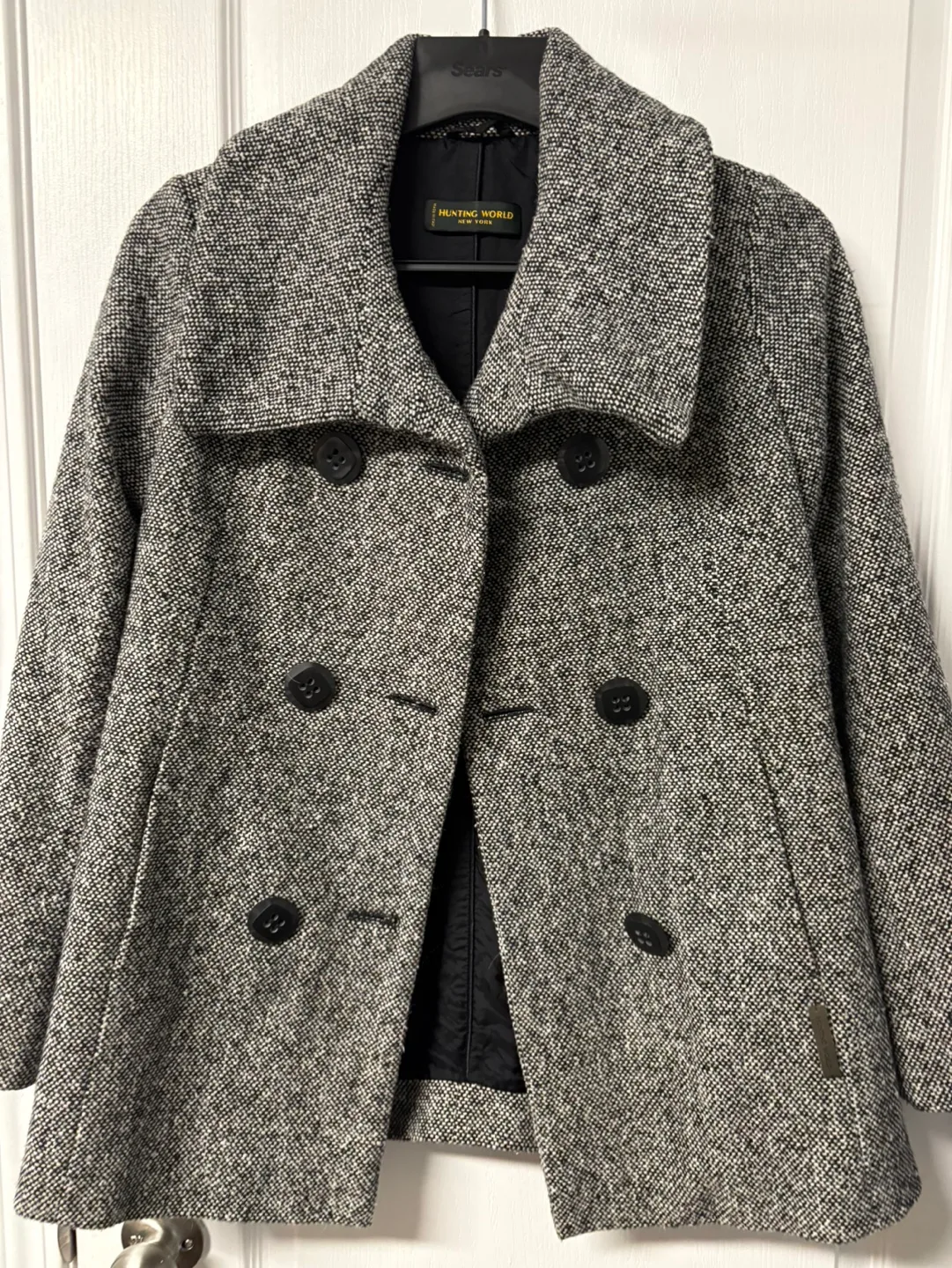 Hunting World New York Women's Double-Breasted Coat, Size 40 image indicator(2)