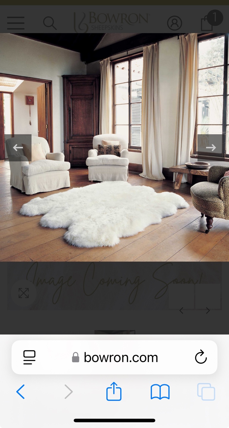 SOLD ~ BOWRON - Bronze Star PURE NEW WOOL - GENUINE SHEEPSKIN