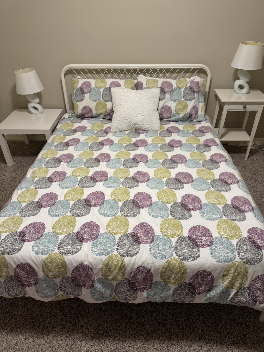 IKEA white bed frame & Mattress
