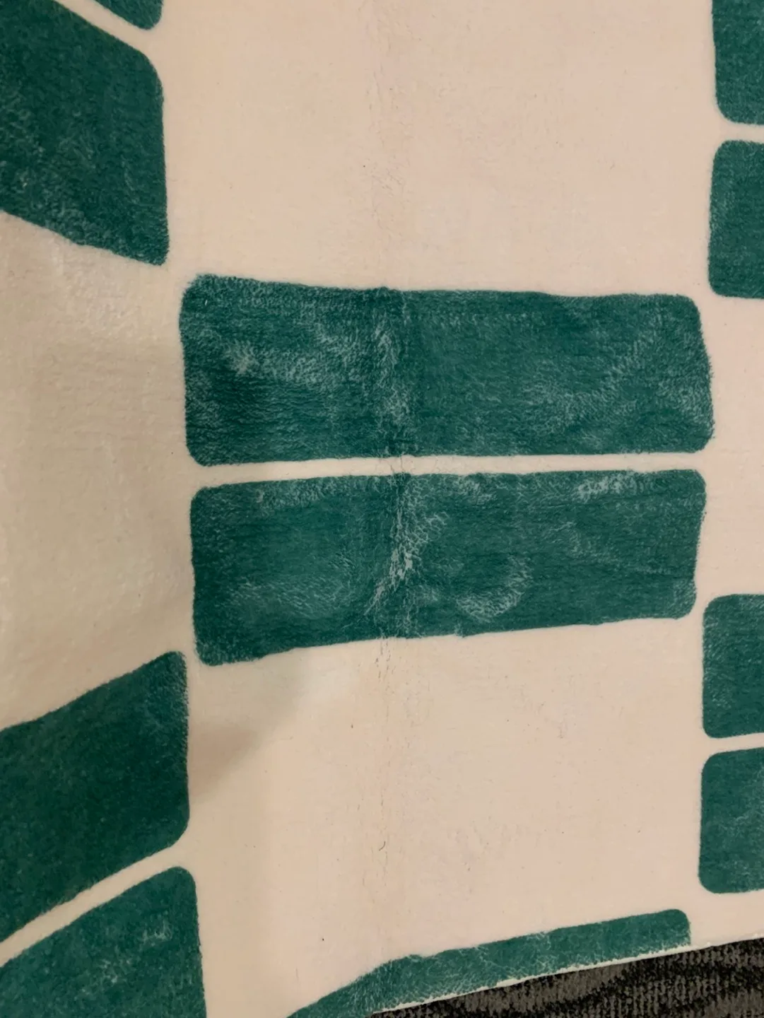 💚☁️SO SOFT! French Retro Green/Cream Geometric Area Rug image indicator(5)