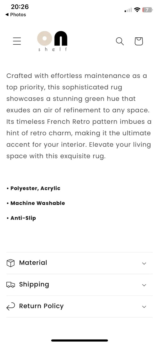 💚☁️SO SOFT! French Retro Green/Cream Geometric Area Rug image indicator(3)