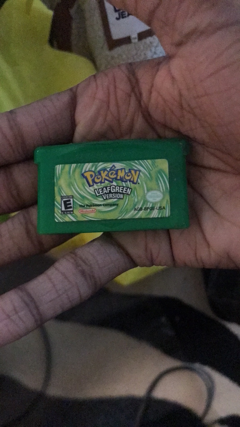 Pokemon Leaf Green Version Gameboy Advance Game Cartridge