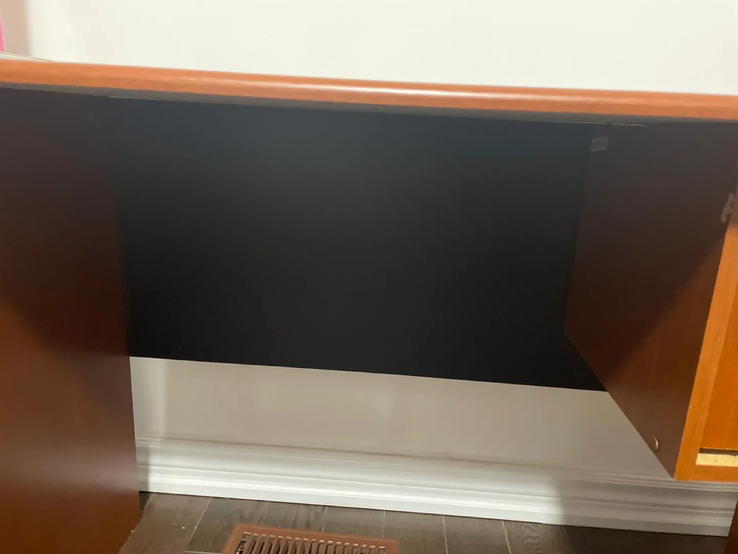 Small Wooden Desk with Cabinet image indicator(4)