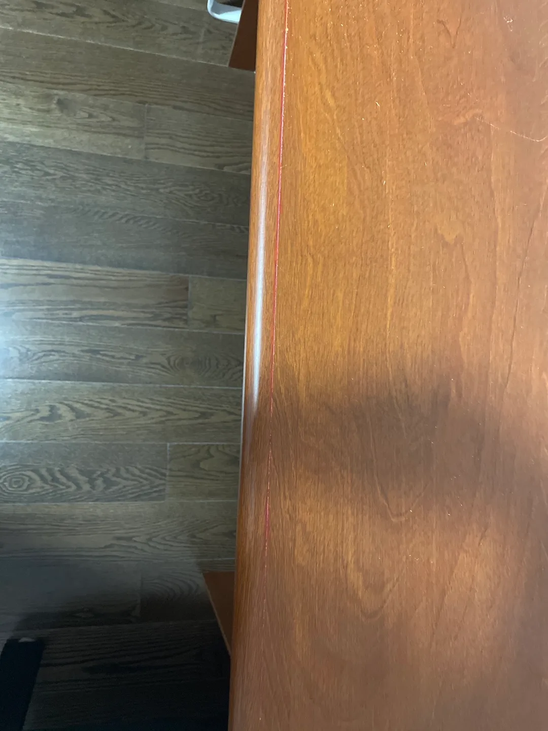 Small Wooden Desk with Cabinet image indicator(6)