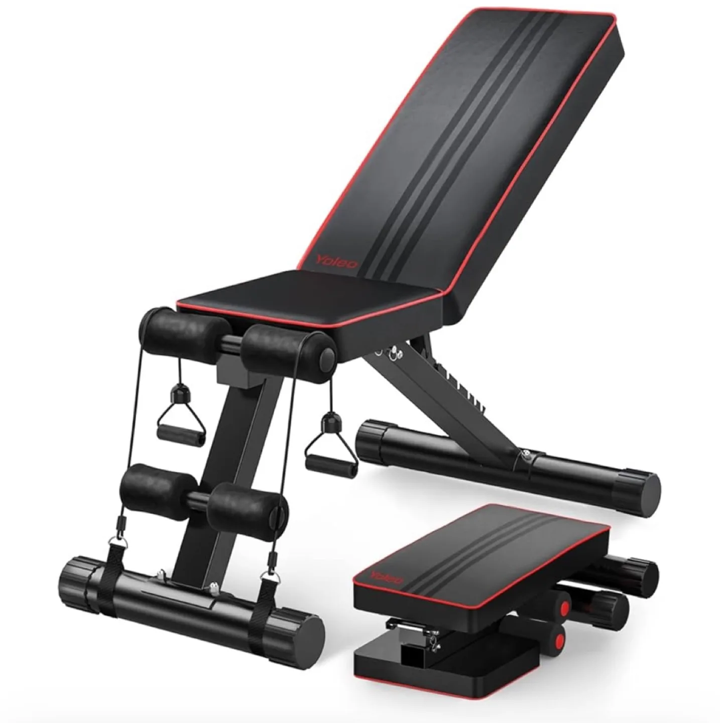 Adjustable Weight Bench with Dumbbells thumbnail