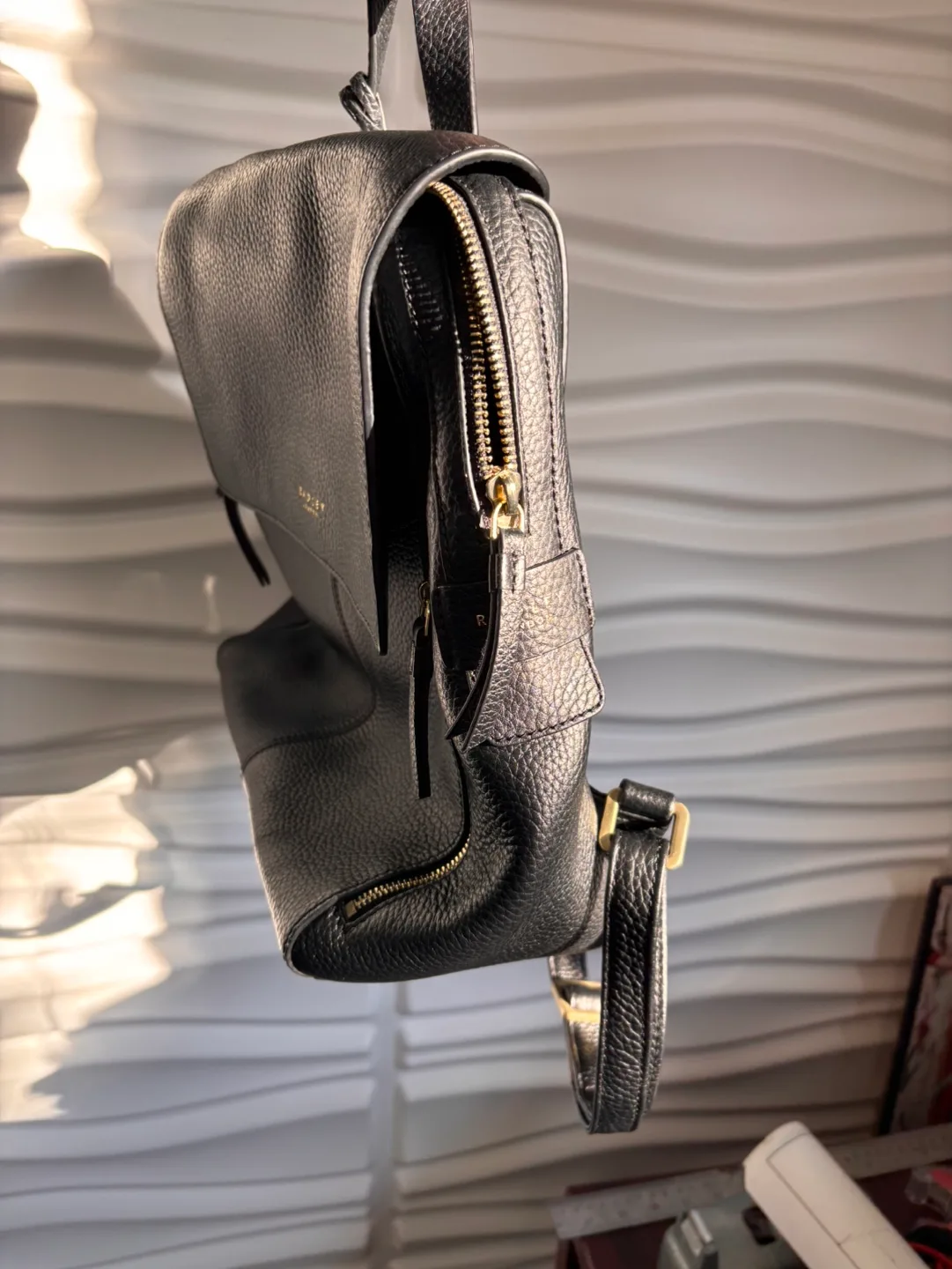 Radley London Black Leather Backpack image indicator(7)