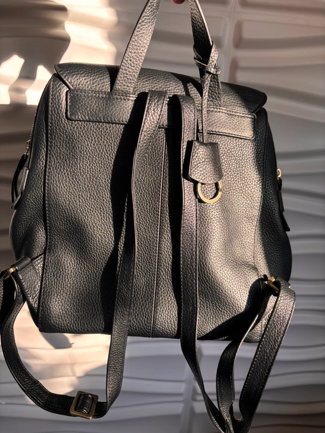 Radley London Black Leather Backpack image indicator(9)