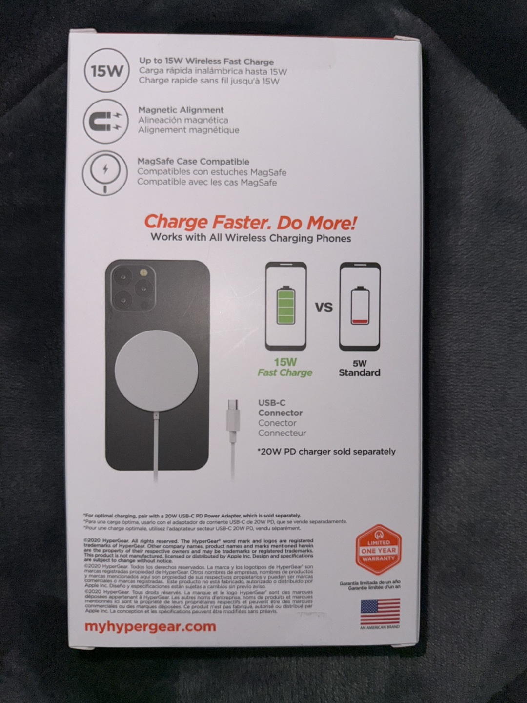 HyperGear Universal Magnetic Wireless Charger - photo 2