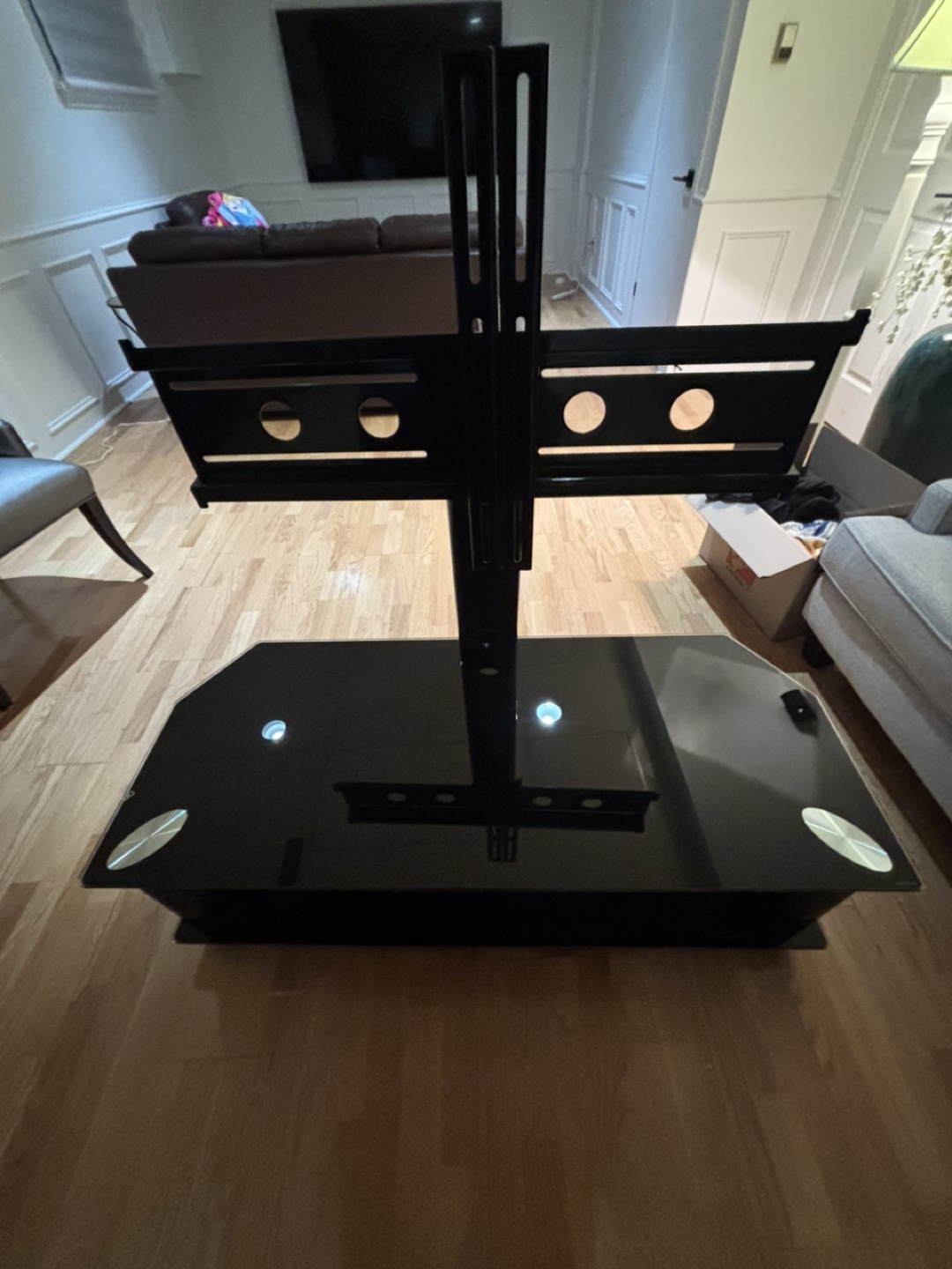 Black TV Stand with Mount