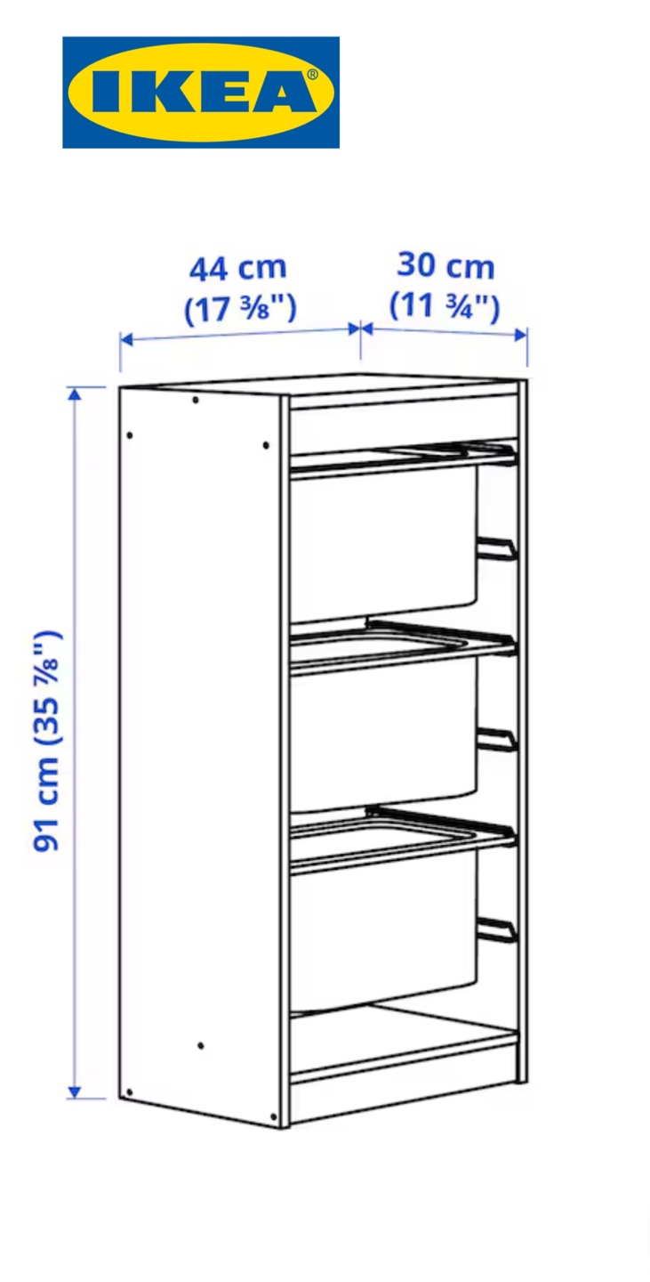 IKEA TROFAST Storage Combination with Bins