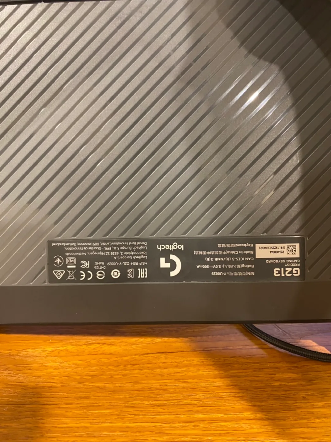 Logitech G213 Prodigy RGB Gaming Keyboard image indicator(6)