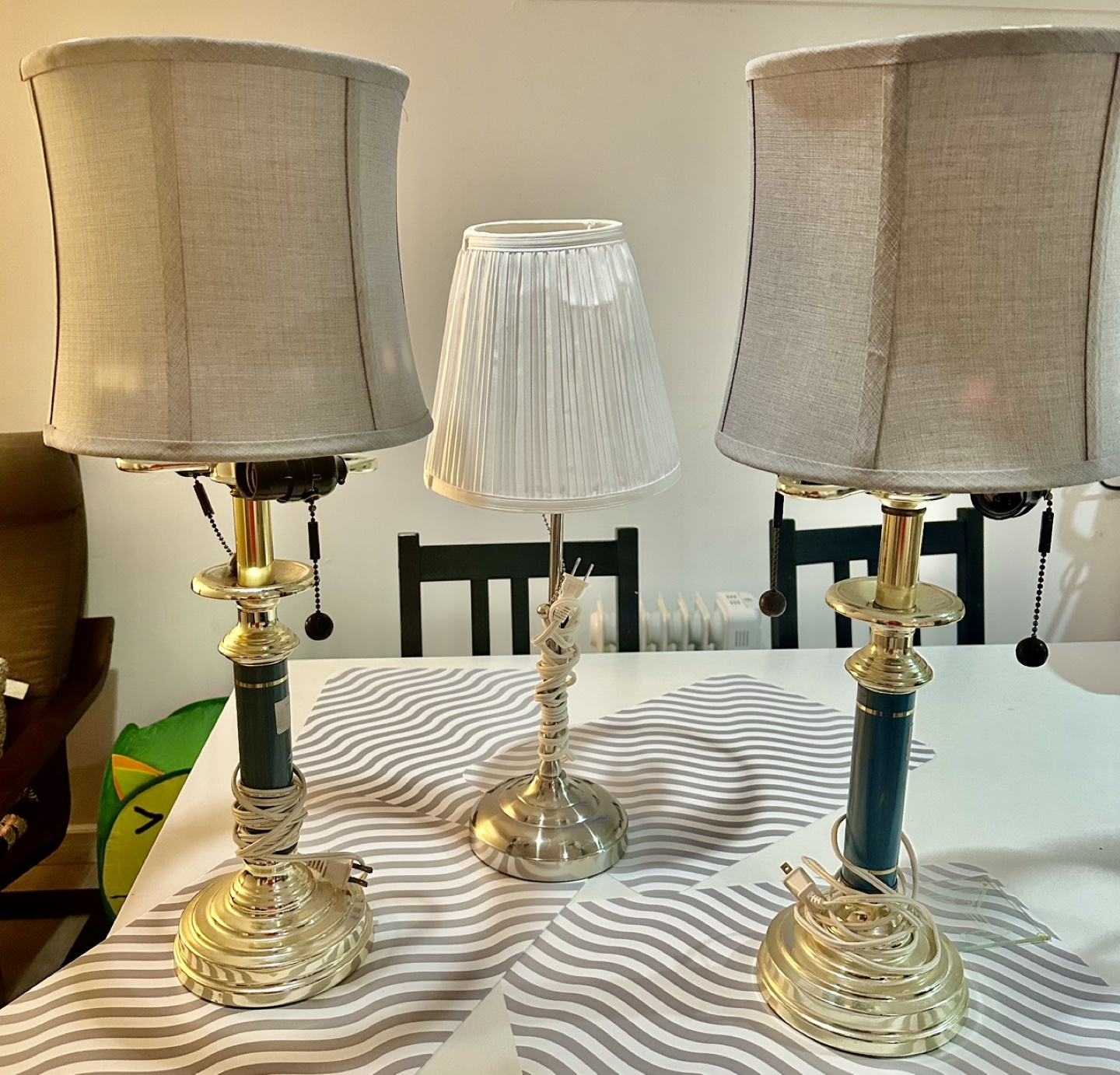 Set of Three Table Lamps