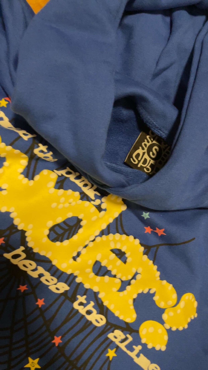 Sp5der Hoodie Blue - photo 3