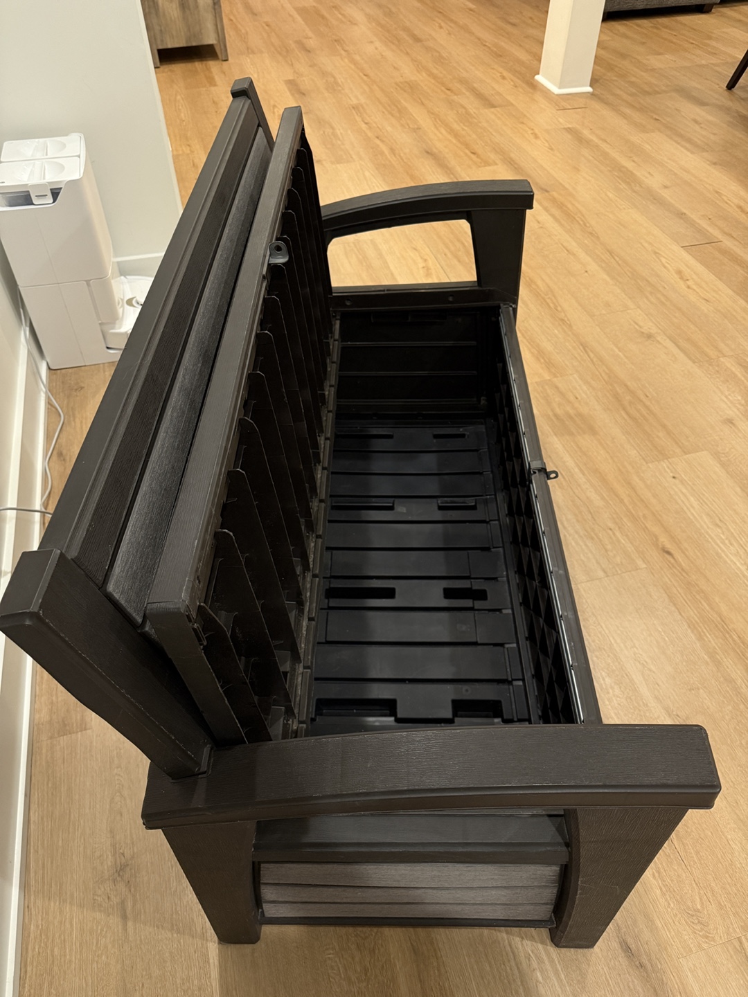 Outdoor Storage Bench with Armrests - photo 3