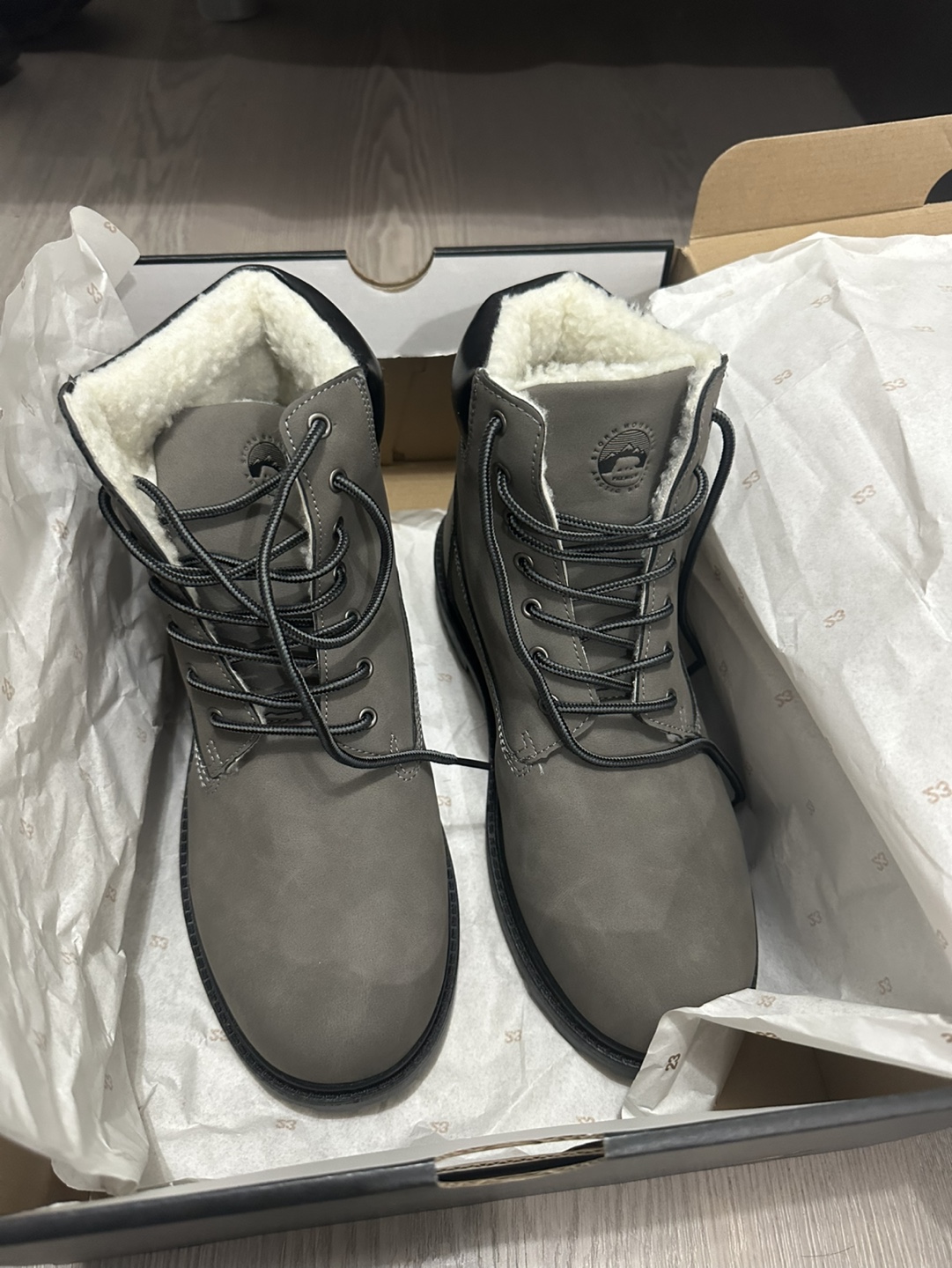 Gray Men's Winter Boots