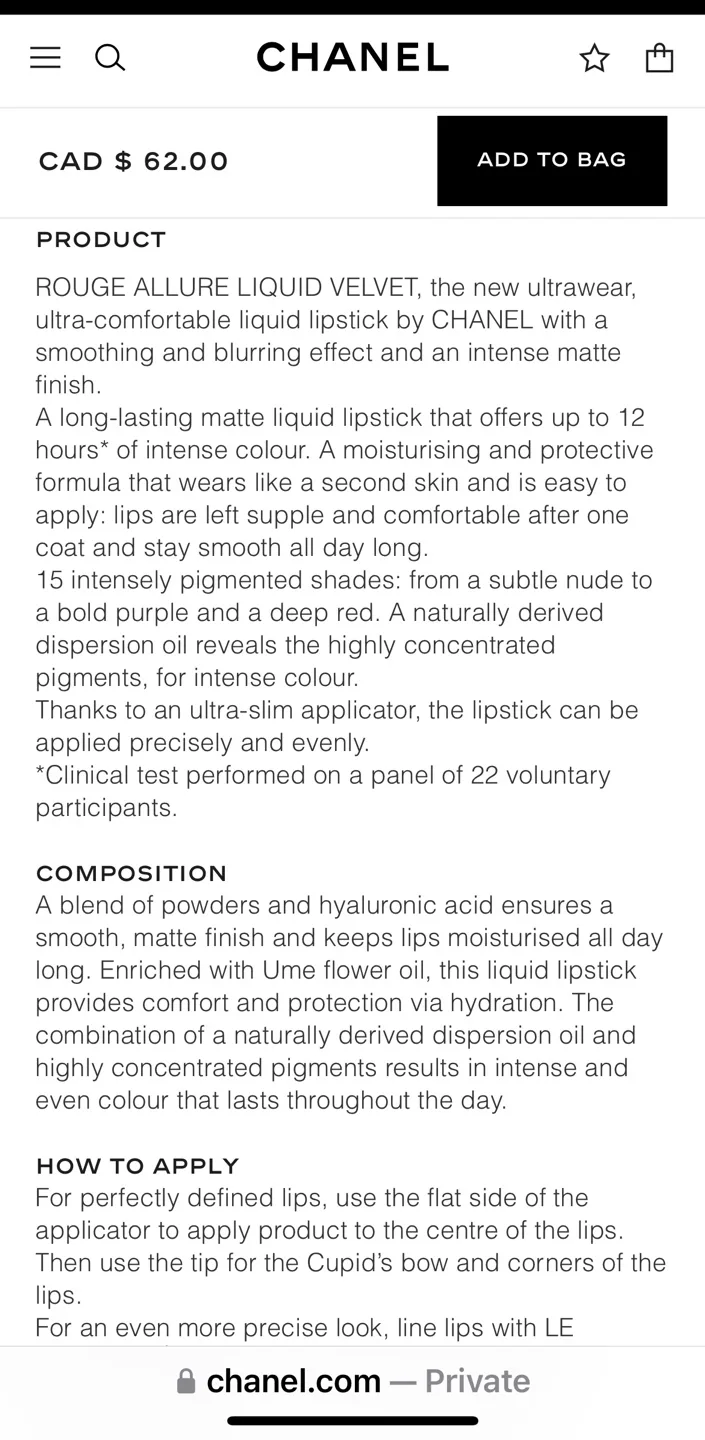 CHANEL Matte Liquid Lip Colour - 212 Stupéfiante image indicator(8)