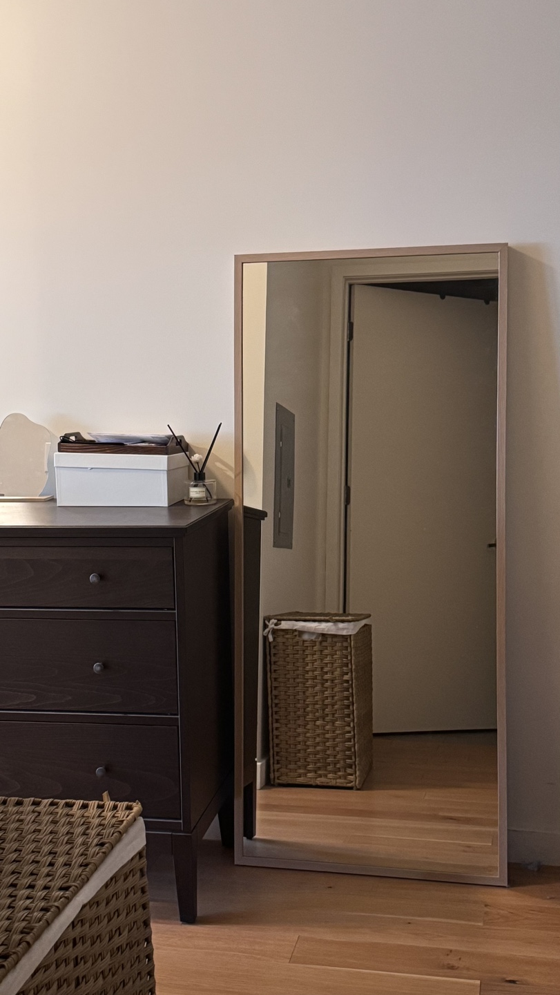 Ikea Full Length Mirror Oak - photo 2