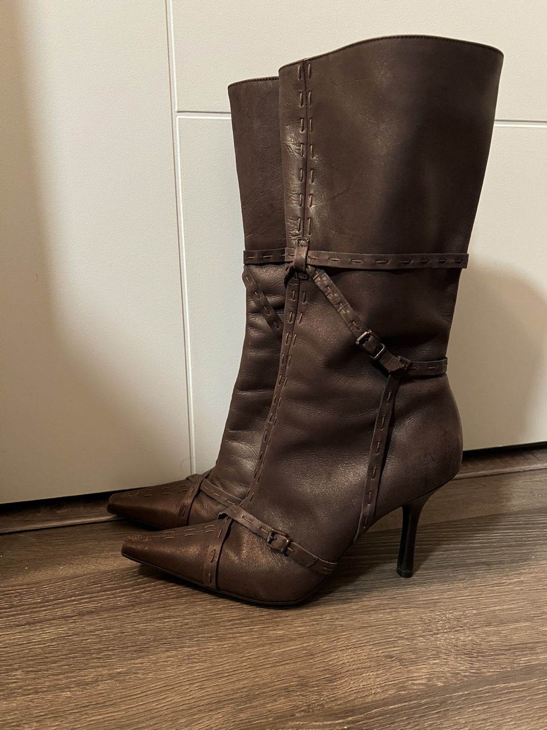 Brown Leather Guess by Marciano Boots