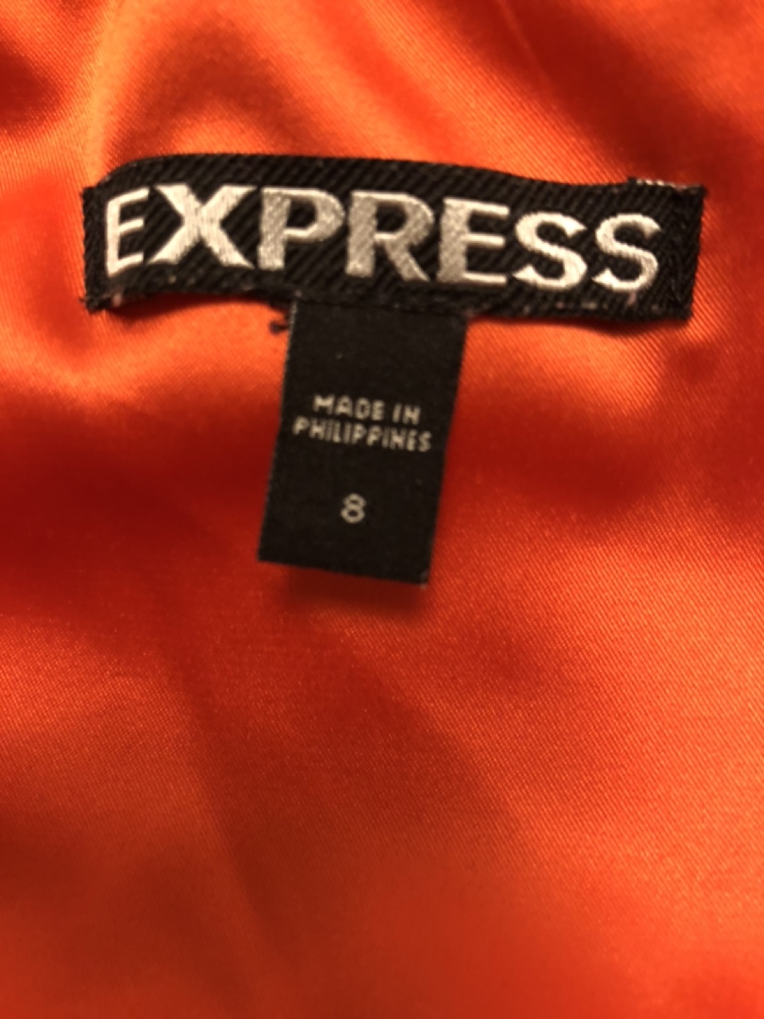Express Orange Floral Tube Dress Size 8 - photo 3
