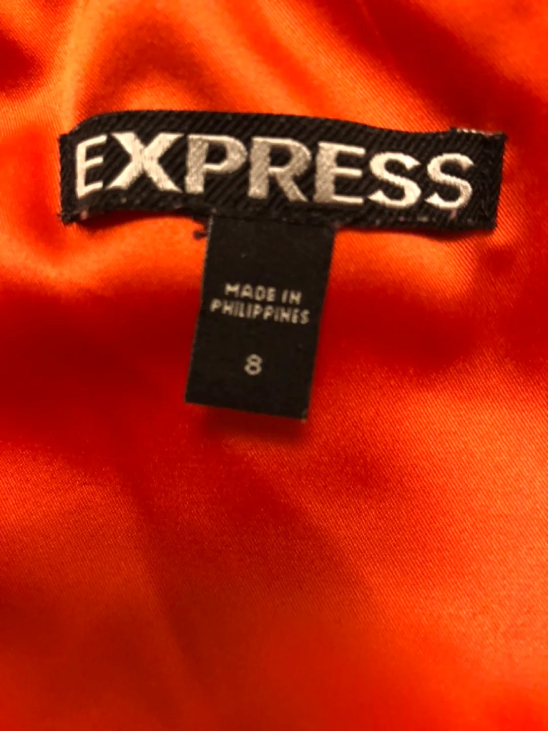 Express Orange Floral Tube Dress Size 8 image indicator(3)