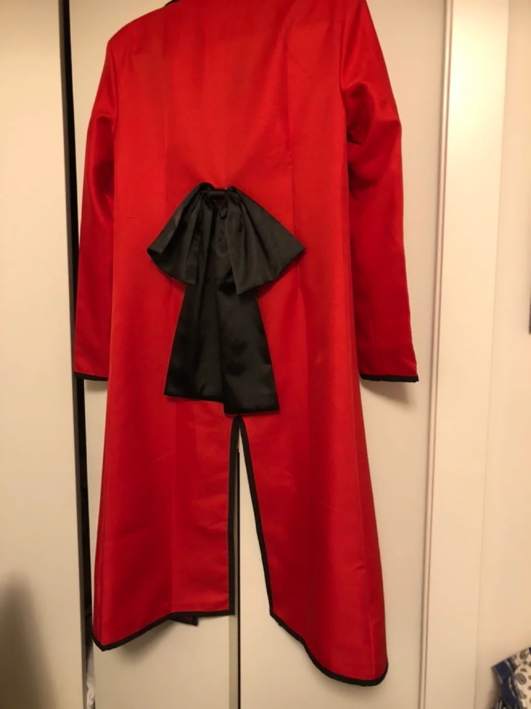 Red Coat with Black Trim and Bow image indicator(2)
