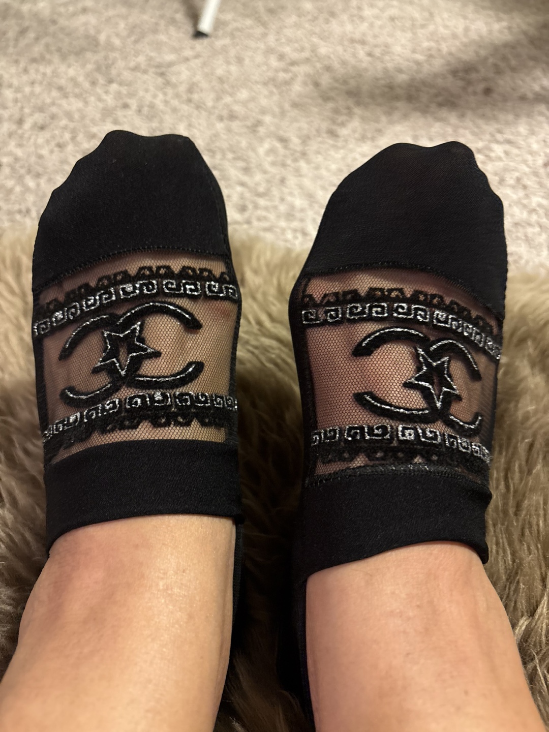 Chanel-inspired Sheer Ankle Socks - photo 3