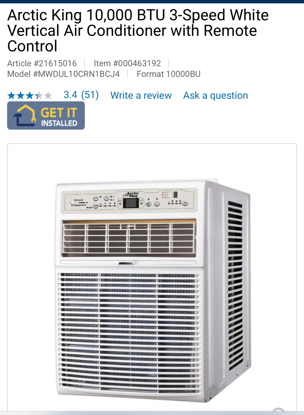 Air conditioner window