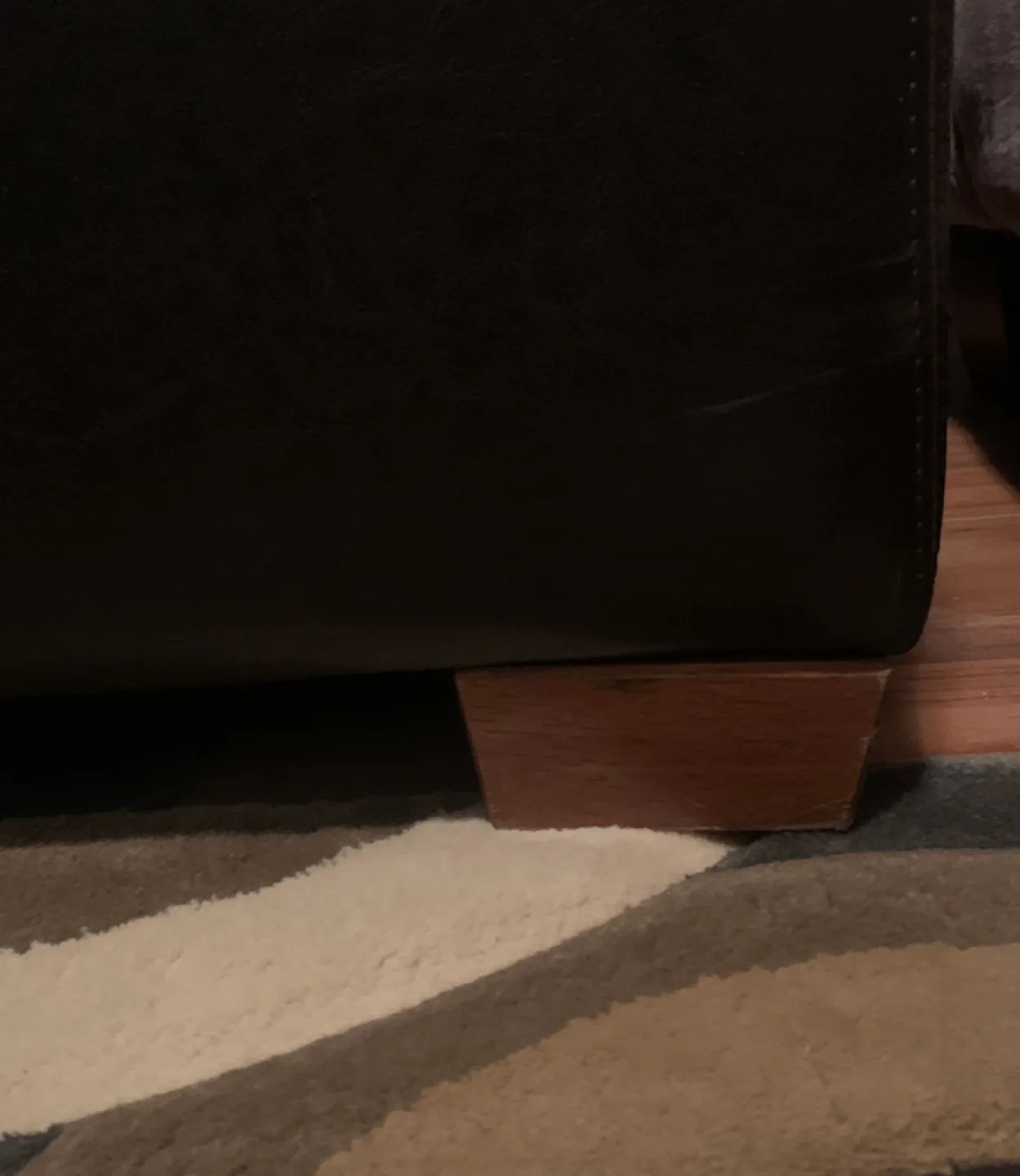 Brown Leather  Chair and Ottoman Set image indicator(3)