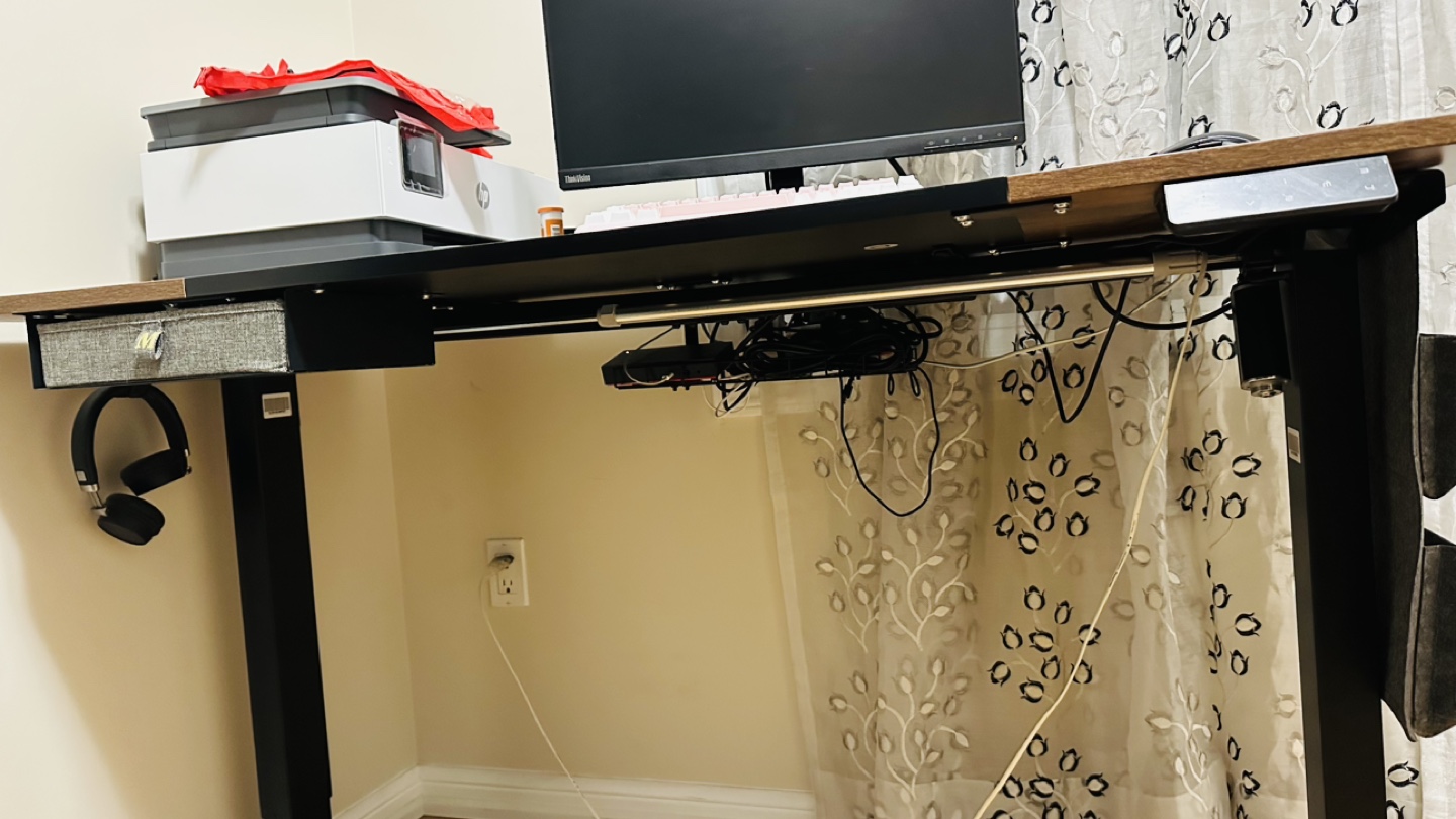 Electric Standing Computer Desk with chair - photo 2