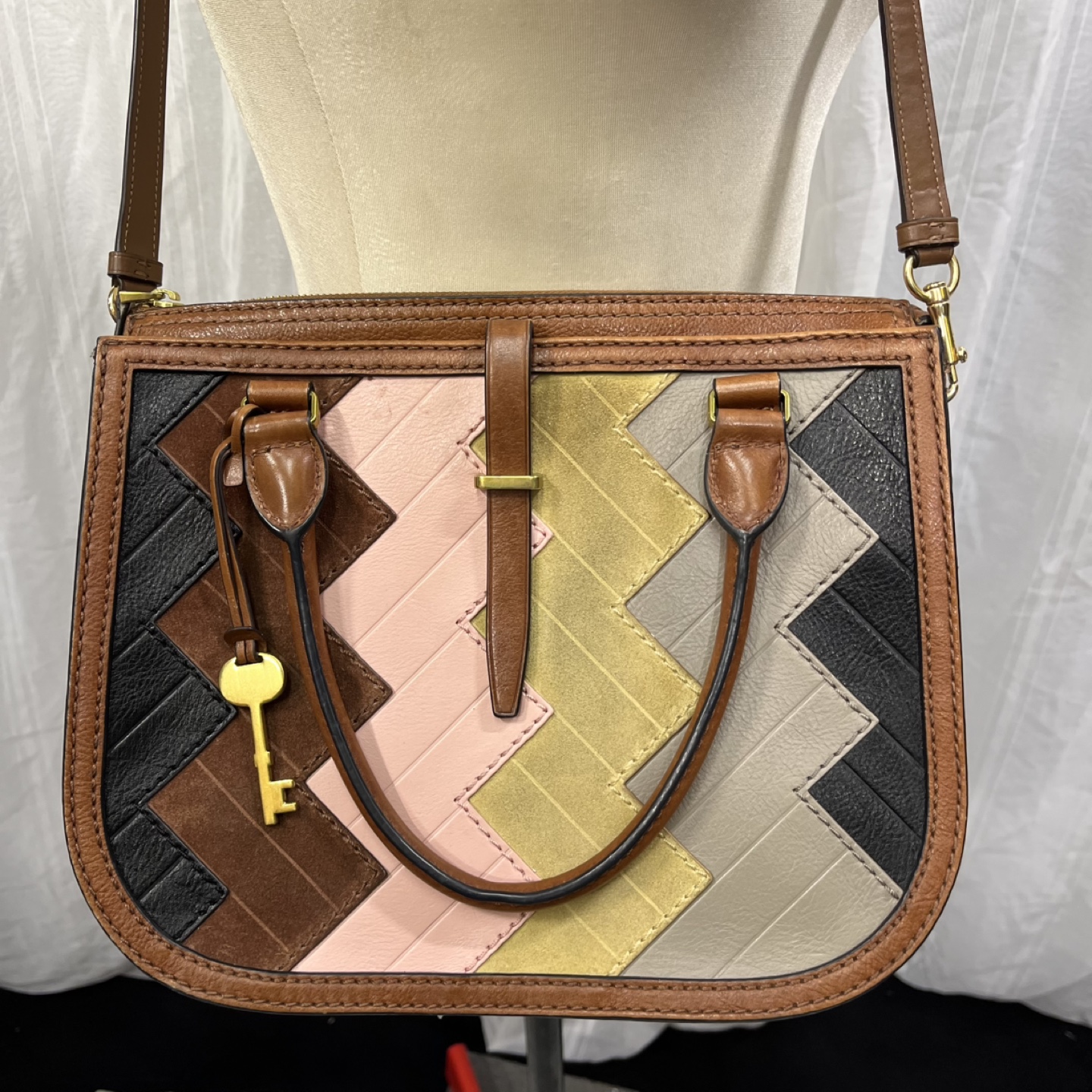 Fossil satchel handbag