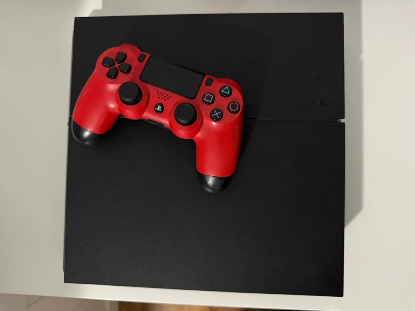 Sony PlayStation 4 Console with Red Controller image indicator(4)