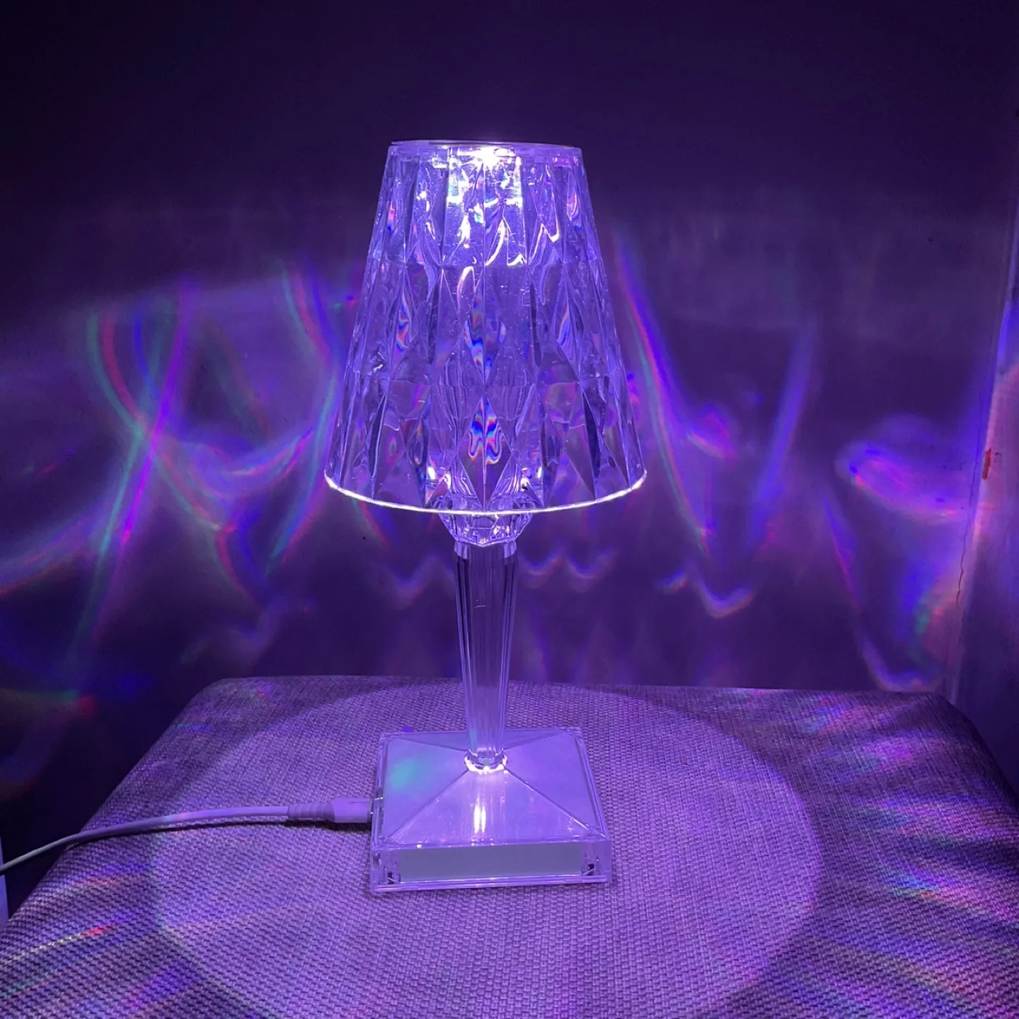 Colour-Changing LED Crystal Table Lamp image indicator(6)