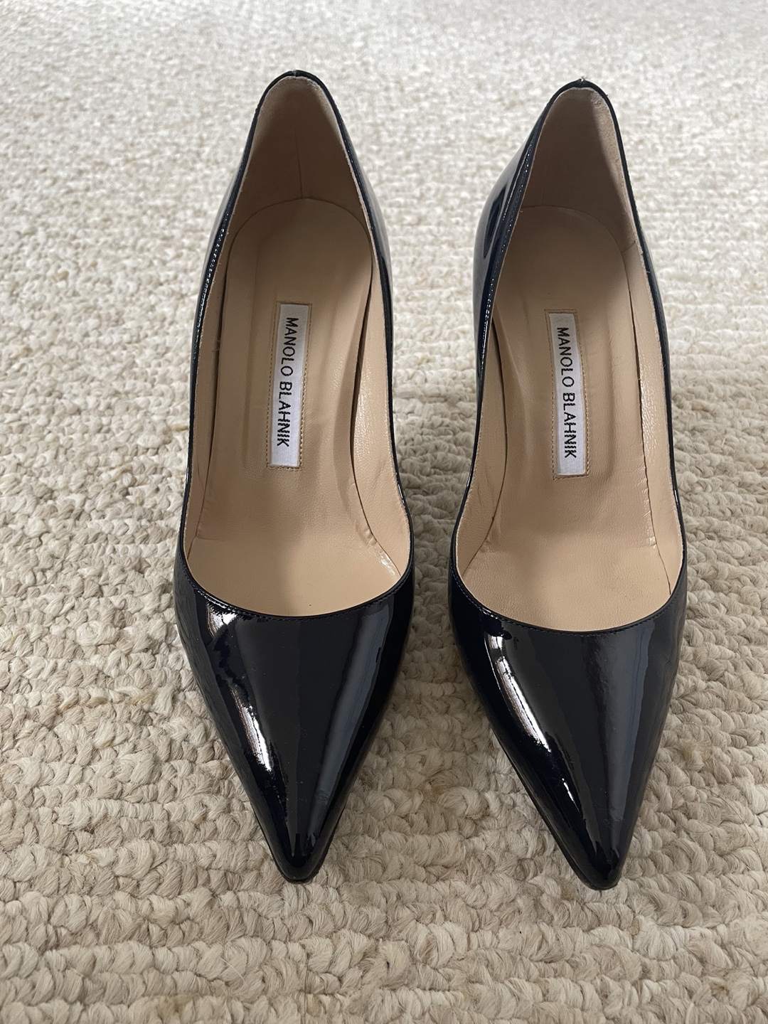 Authentic Manolo Blahnik Patent Leather Pumps