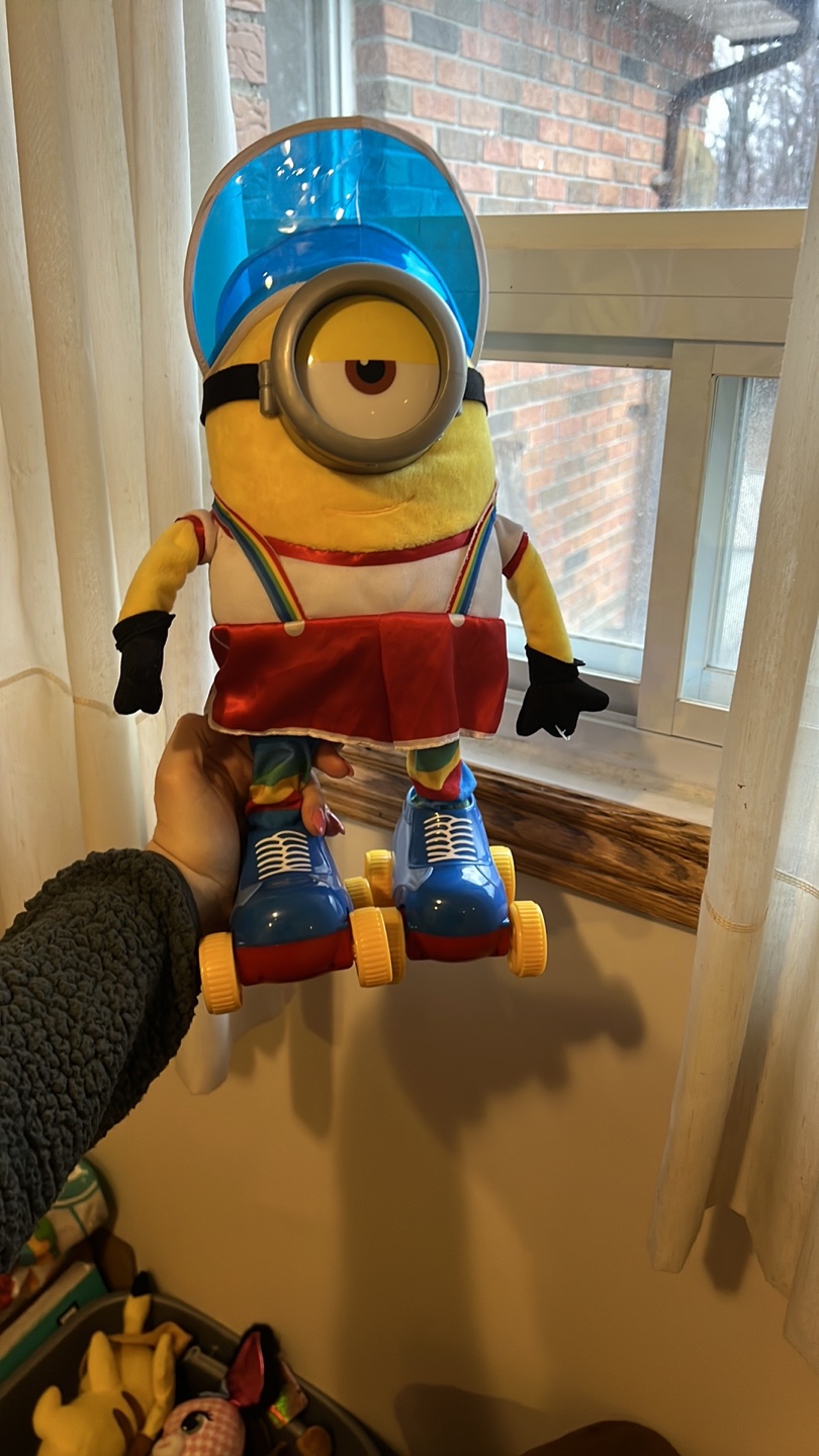 Minion Roller Skating Plush Toy