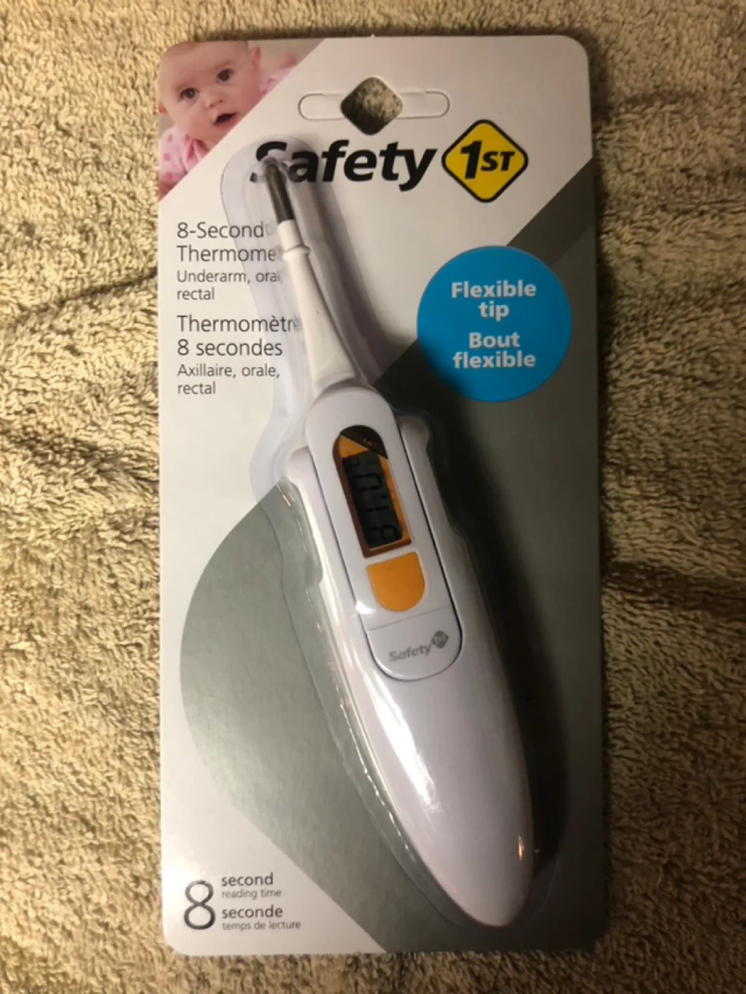Safety 1st 8-Second Thermometer and 1st Grooming Kit Bundle image indicator(2)