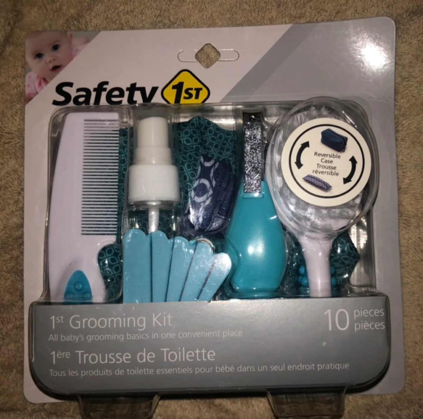 Safety 1st 8-Second Thermometer and 1st Grooming Kit Bundle image indicator(6)
