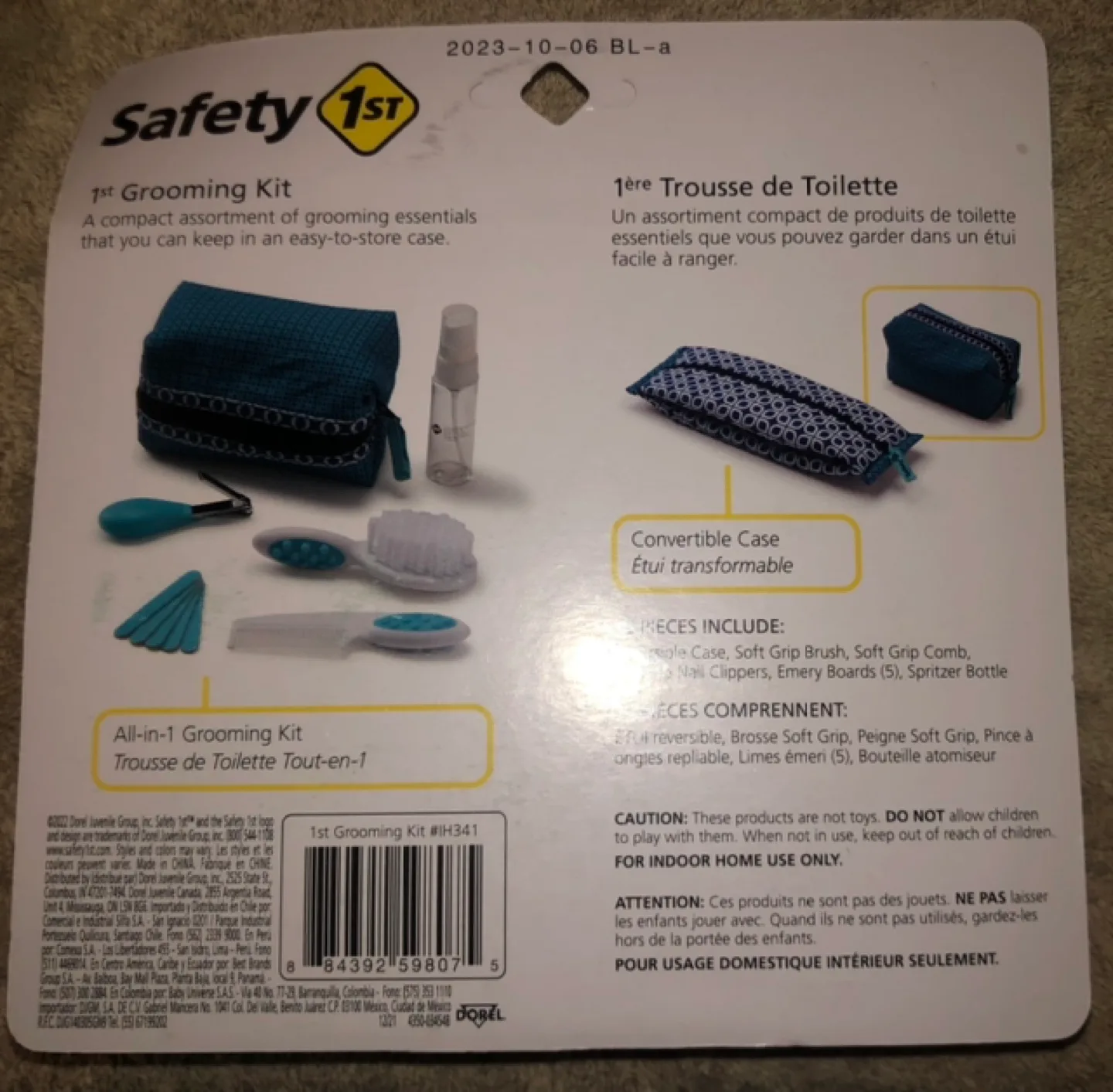 Safety 1st 8-Second Thermometer and 1st Grooming Kit Bundle image indicator(7)